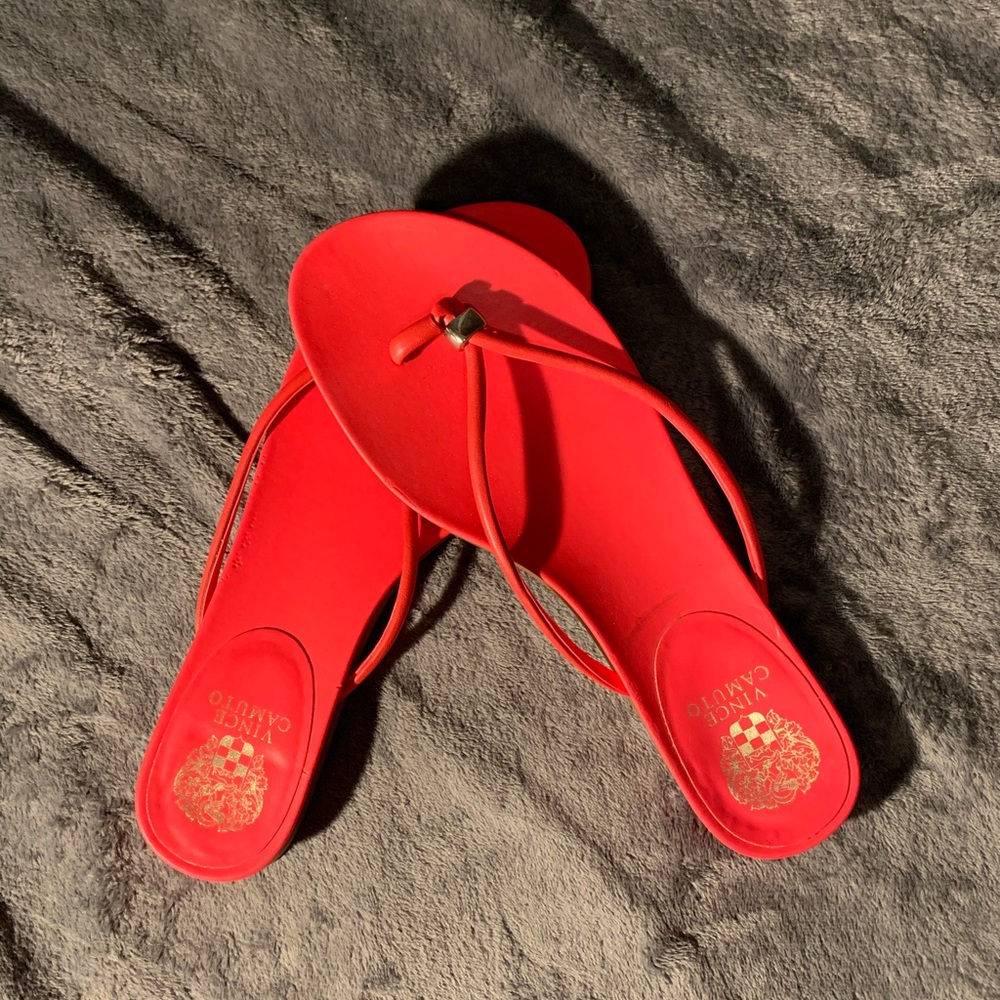 Red sandals